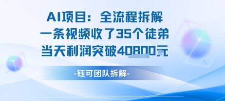 AI收徒变现闭环：一条视频收35人，日入1k+(附完整SOP)-日入300副业网