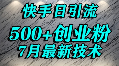 创业粉怎么打？快手精准引流创业粉，宝妈群体日进500+精准流量-摇钱述