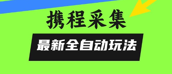 携程信息采集全自动玩法，0风控，无脑开干【揭秘】-摇钱述