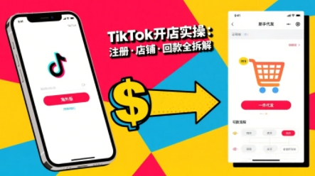 TikTok从开店到投流的进阶课，从基础实操到高阶技巧一网打尽-日入300副业网