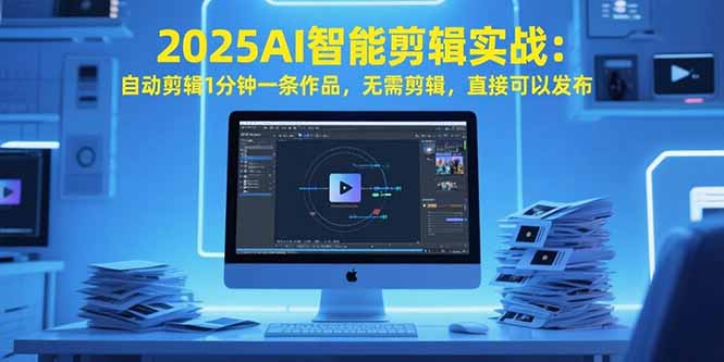 2025AI智能剪辑实战：自动剪辑1分钟一条作品，无需剪辑，直接可以发布-日入300副业网