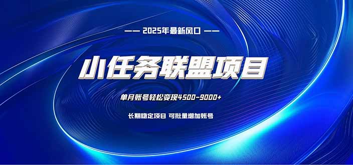 小任务联盟项目：一台电脑每天只需10分钟，轻松简单稳定-日入300副业网