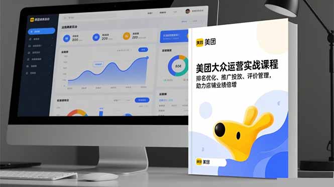 美团大众运营实战课程，排名优化、推广投放、评价管理，助力店铺业绩倍增-日入300副业网