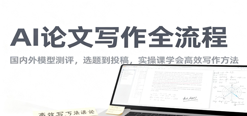 AI论文写作全流程，国内外模型测评，选题到投稿，实操课学高效写作方法-日入300副业网