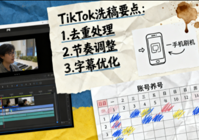 TikTok洗稿剪辑全流程课66资源网-互联网项目分享基地-创业兼职副业分享项目-互联网源码分享-免费源码分享-免费资源分享66资源网