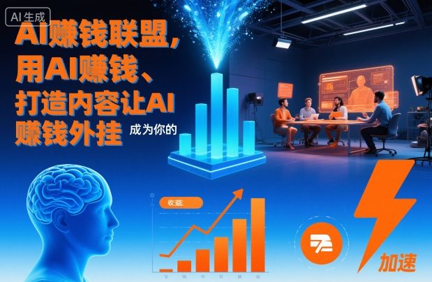 AI賺钱联盟，用AI賺钱、打造内容让AI成为你的賺钱外挂66资源网-互联网项目分享基地-创业兼职副业分享项目-互联网源码分享-免费源码分享-免费资源分享66资源网