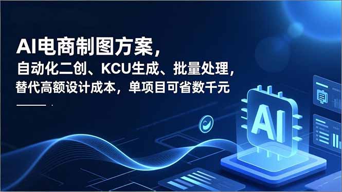 AI电商制图方案,自动化二创、SKU生成、批量处理,替代高额设计成本,单项目可省数千元-摇钱树