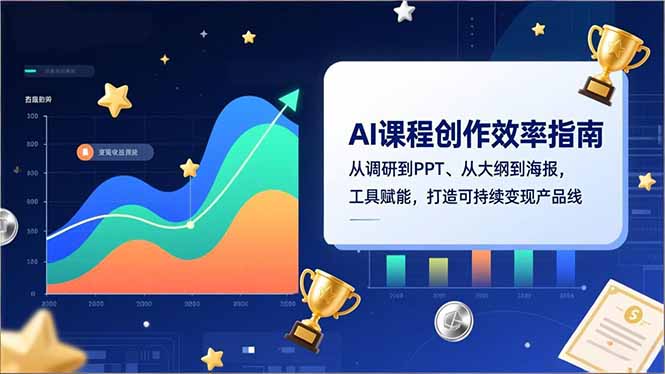 AI课程创作效率指南，从调研到PPT、从大纲到海报，工具赋能，打造可持续变现产品线-摇钱树