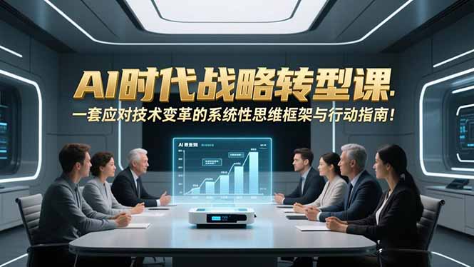 AI时代战略转型课：一套应对技术变革的系统性思维框架与行动指南！-摇钱树