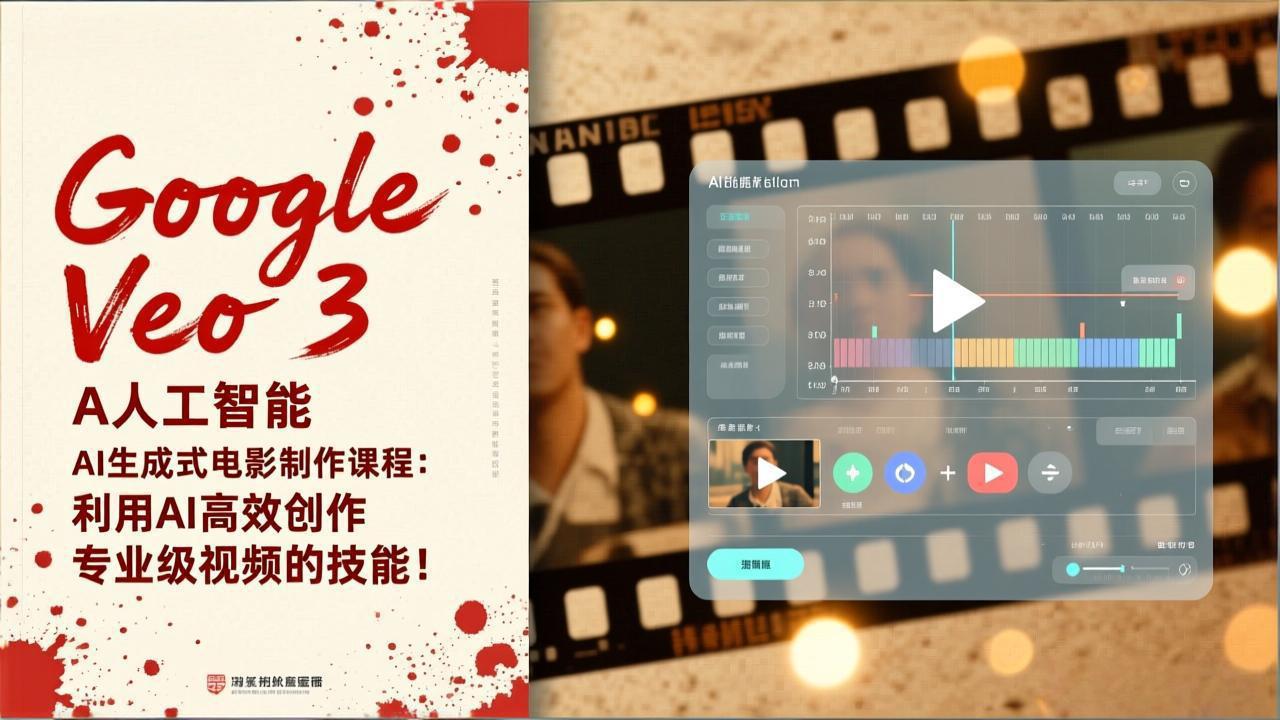 Google Veo 3人工智能AI生成式电影制作课程：利用AI高效创作专业级视频的技能！-摇钱树
