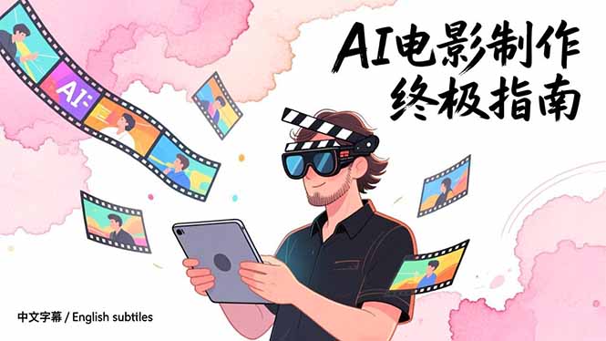 AI电影制作终极指南：从创意到成片，系统掌握智能影视全流程实战课(中英字幕-宇众网创