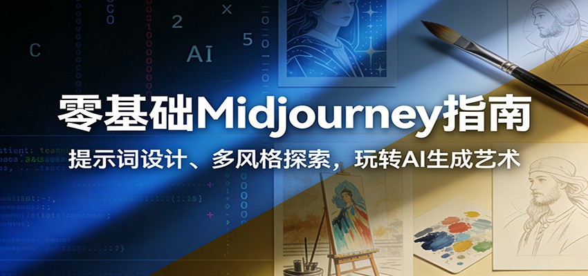 零基础Midjourney指南：提示词设计、多风格探索，玩转AI生成艺术-摇钱树