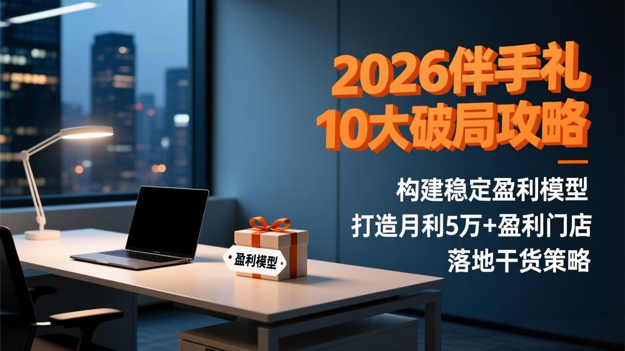 2026伴手礼10大破局攻略：构建稳定盈利模型，打造月利5万+盈利门店，落地干货策略-摇钱树
