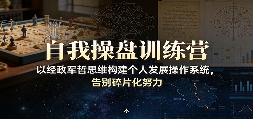 自我操盘训练营：以经政军哲思维构建个人发展操作系统，告别碎片化努力-摇钱树