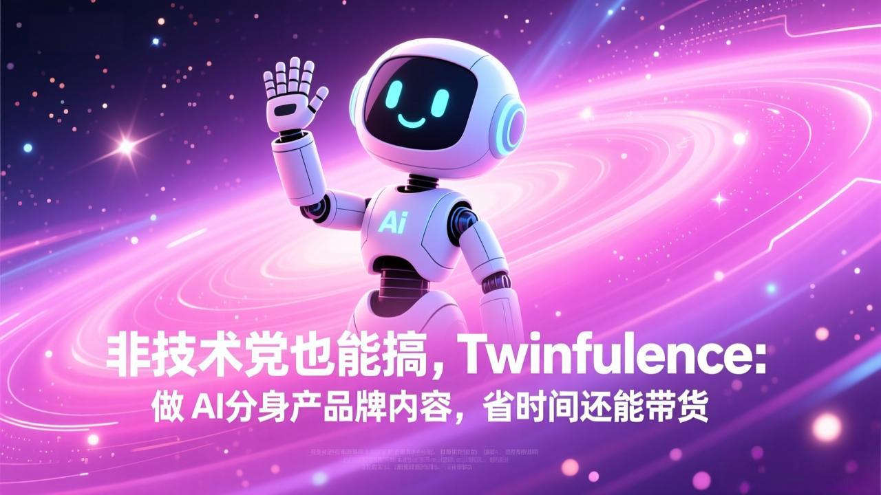 非技术党也能搞!Twinfluence:做 AI 分身产品牌内容,省时间还能带货-摇钱树