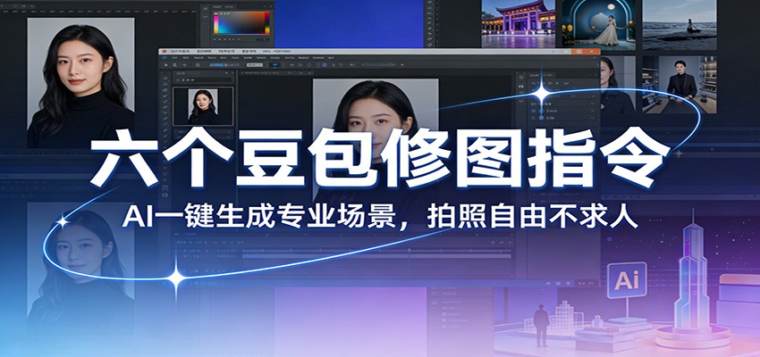 六个豆包修图指令：AI 一键生成专业场景，拍照自由不求人-摇钱树