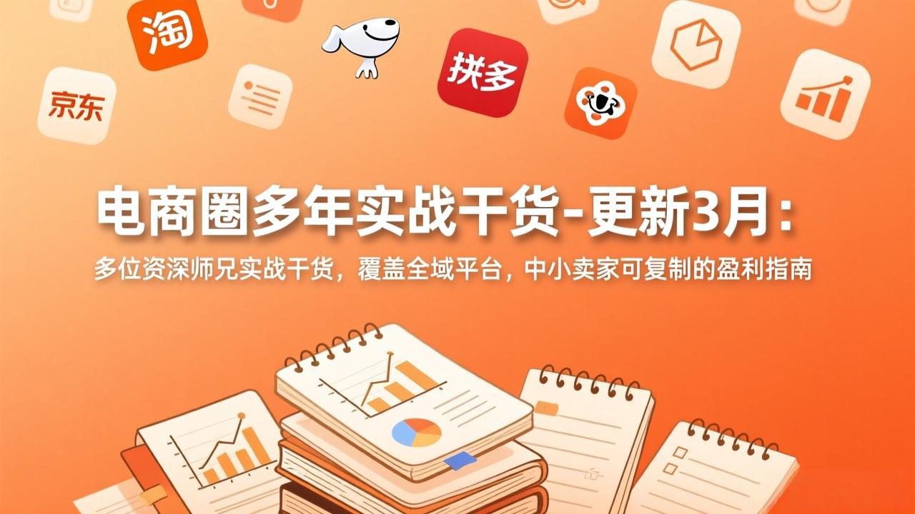 电商圈多年实战干货-更新3月:多位资深师兄实战干货,覆盖全域平台,中小卖家可复制的盈利指南-摇钱树