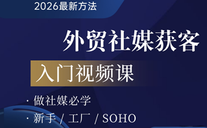 2026外贸社媒获客入门课-摇钱树