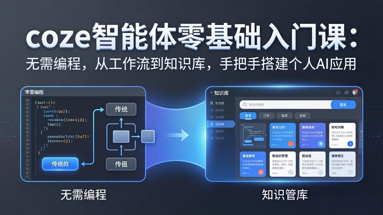 coze智能体零基础入门课：无需编程，从工作流到知识库，手把手搭建个人AI应用-摇钱树