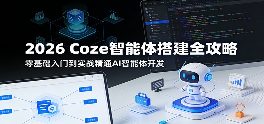 2026 Coze智能体搭建全攻略:零基础入门到实战精通AI智能体开发-摇钱树