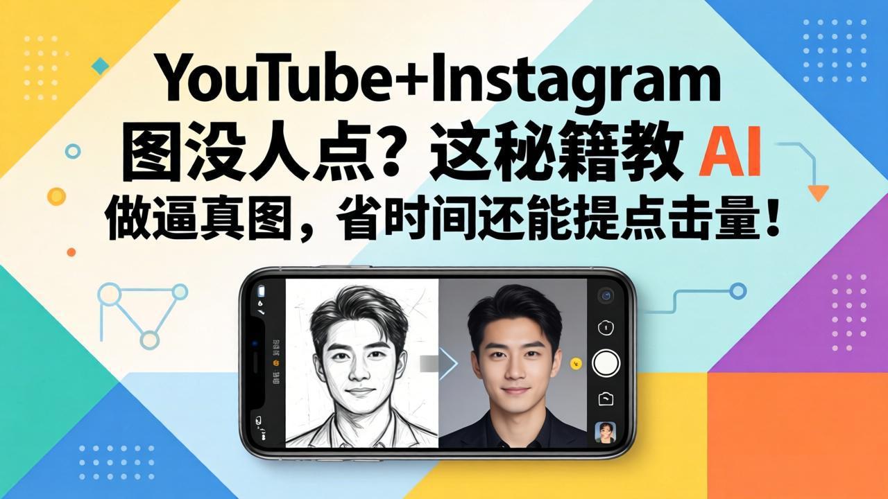 YouTube+Instagram图没人点？这秘籍教 AI 做逼真图，省时间还能提点击量-摇钱树