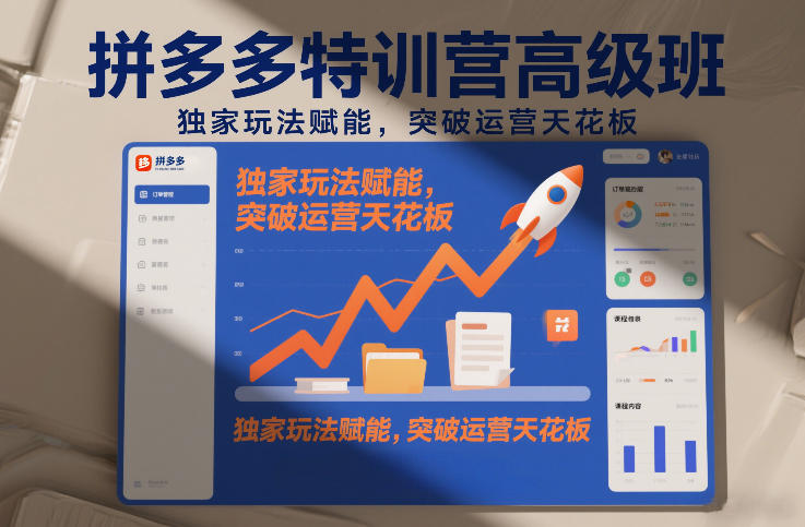 拼多多特训营高阶班，独家玩法赋能，突破运营天花板(更新26年4月10日)-摇钱树