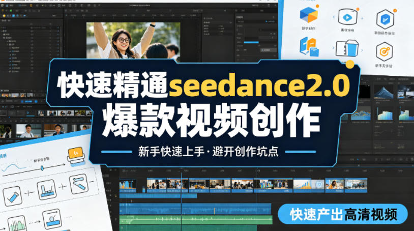 快速精通seedance2.0爆款视频创作，快速产出高清视频，避开大量创作坑点，新手也能快速上手-摇钱树