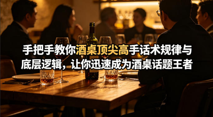 付费文章：手把手教你酒桌顶尖高手话术规律与底层逻辑，让你迅速成为酒桌话题王者(二十年全网独家经验分享)-摇钱树