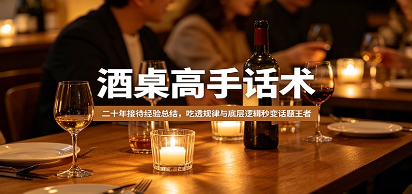 酒桌高手话术：二十年接待经验总结，吃透规律与底层逻辑秒变话题王者-摇钱树
