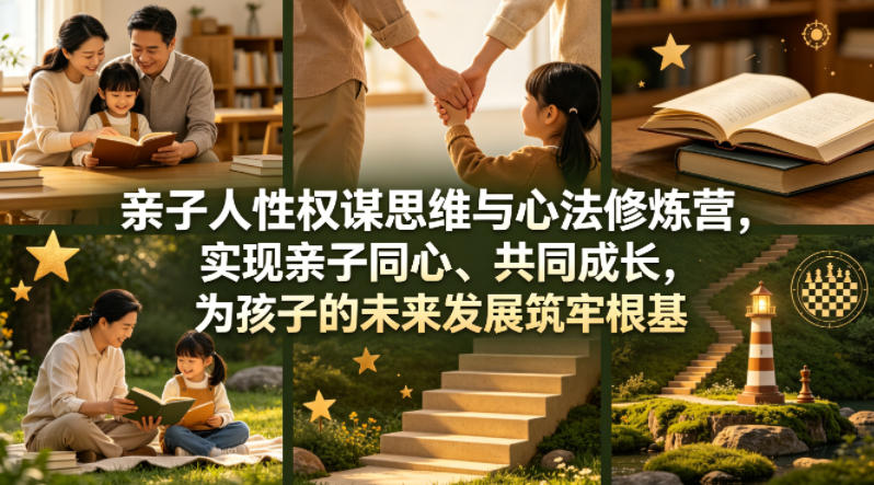 亲子人性权谋思维与心法修炼营，实现亲子同心、共同成长，为孩子的未来发展筑牢根基【音频】-摇钱树