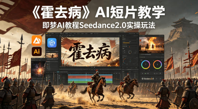 《霍去病》AI短片教学，即梦AI教程Seedance2.0实操玩法-摇钱树