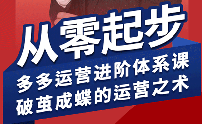 海神·拼多多运营进阶系统课(更新2026)-摇钱树
