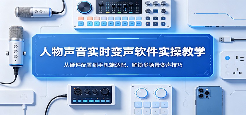 人物声音实时变声软件实操教学：从硬件配置到手机端适配，解锁多场景变声技巧-摇钱树