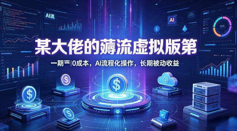 某大佬的薅流虚拟版第一期丨0成本，AI流程化操作，长期被动收益-摇钱树