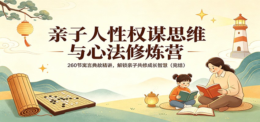 亲子人性权谋思维与心法修炼营：260节寓言典故精讲，解锁亲子共修成长智慧(完结)-摇钱树