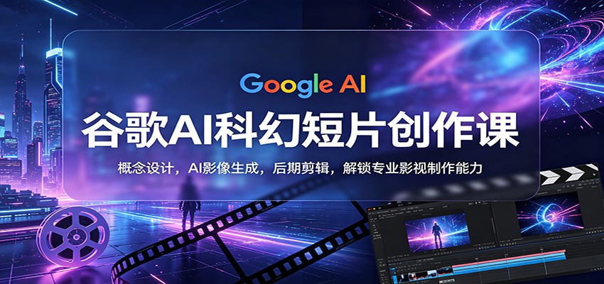 谷歌AI科幻短片创作课：概念设计，AI影像生成，后期剪辑，解锁专业影视制作能力-摇钱树