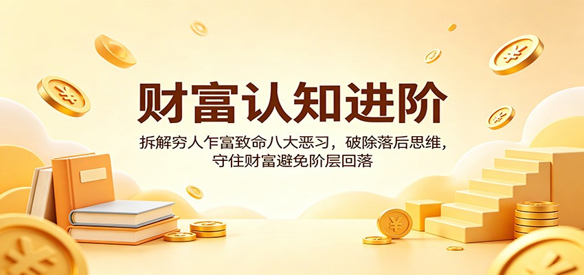 财富认知进阶：拆解穷人乍富致命八大恶习，破除落后思维，守住财富避免阶层回落-摇钱树