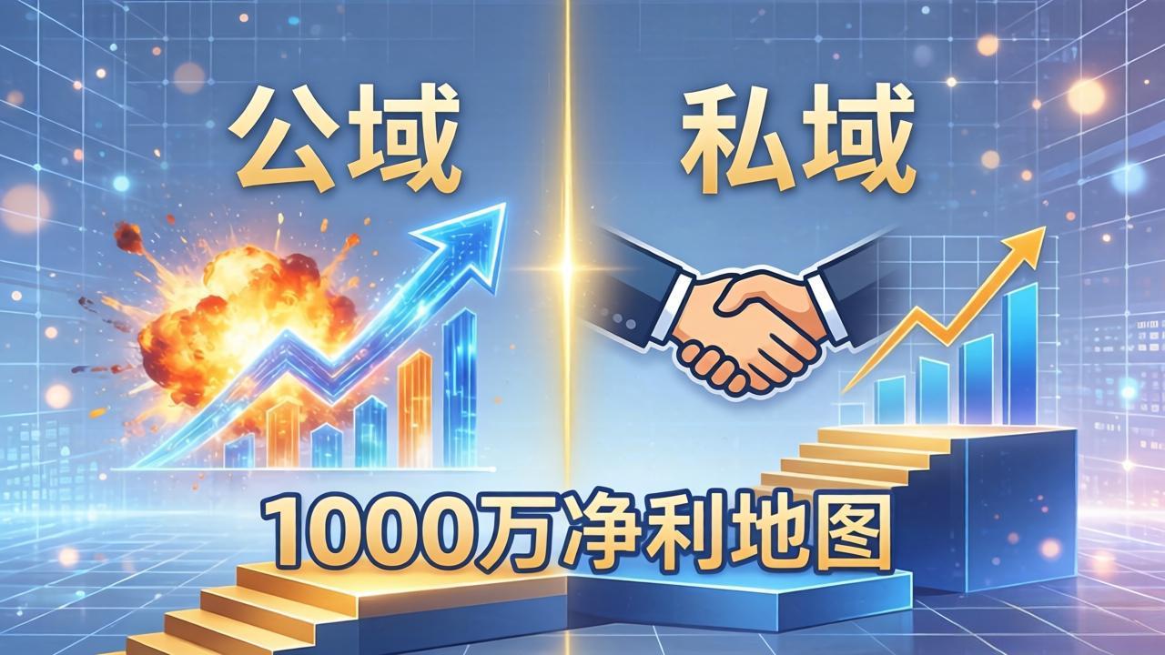 公域玩命出爆款，私域悄悄做成交：这套AI内训课，2026给你打通1000万净利的地图-摇钱树