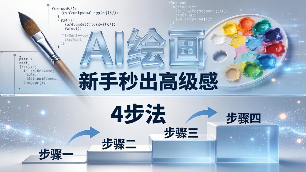 AI绘画入门别再硬磕了！即梦4步法：万能提示词公式+BRTR框架，新手秒出高级感-摇钱树