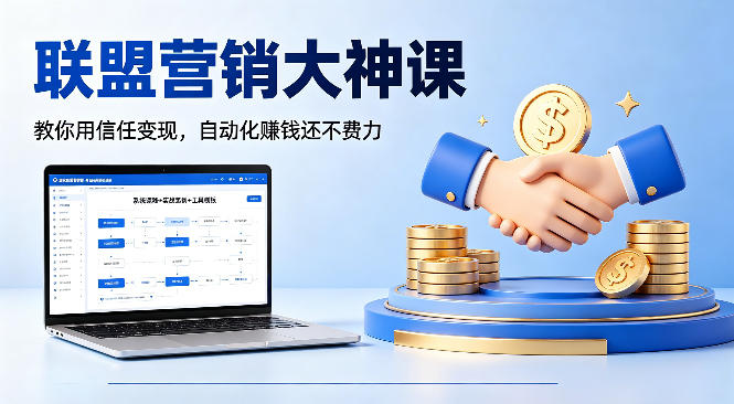 联盟营销大神课，教你用信任变现，自动化賺钱还不费力【原创双语字幕】-摇钱树