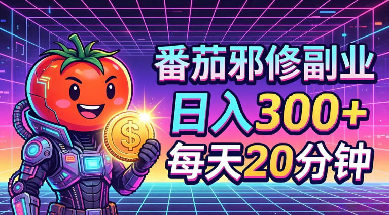 番茄小说撸金，日入300+，每天20分钟！五一必看，独家项目，副业小白友好，超级简单【揭秘】-摇钱树