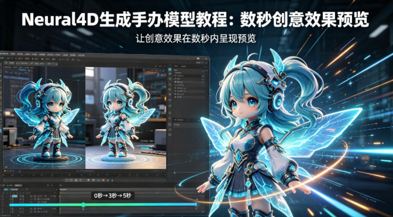 Neural4D生成手办模型教程，让创意效果在数秒内呈现预览-摇钱树