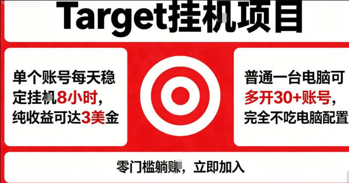 海外平台Target商品浏览曝光，24小时运行无需人工值守，日收益100美刀+电脑可多开【揭秘】-摇钱树