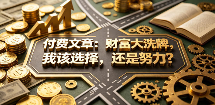 付费文章：财富大洗牌，我该选择，还是努力？-摇钱树