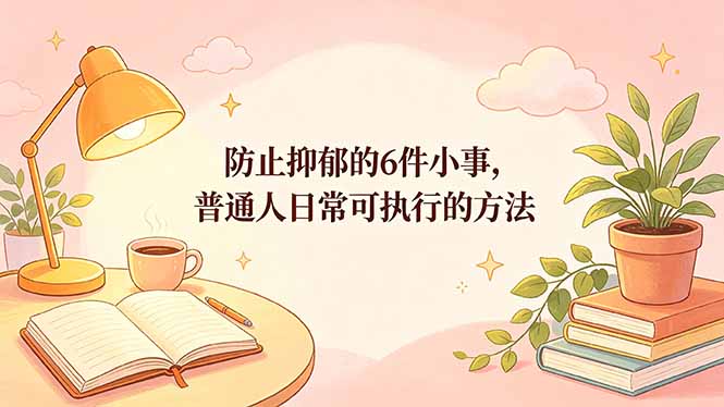 付费文章：防止抑郁的6件小事，普通人日常可执行的方法-摇钱树