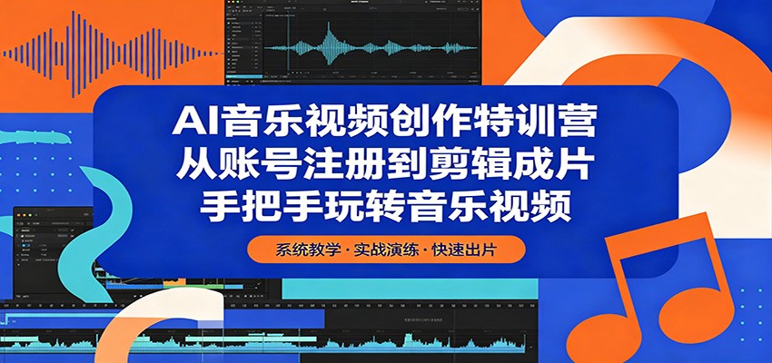 AI音乐视频创作特训营：从账号注册到剪辑成片，手把手玩转音乐视频-摇钱树