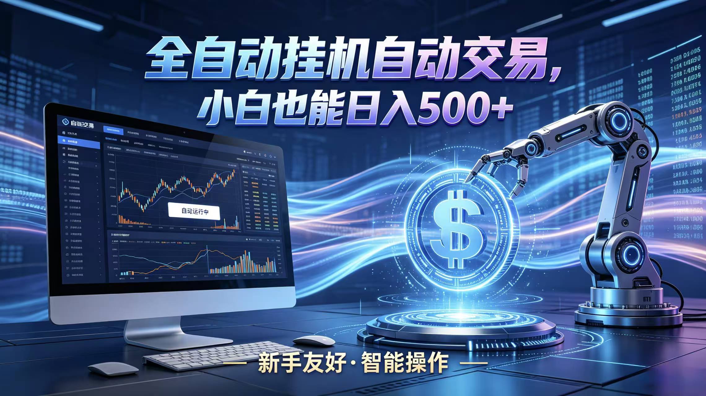 全新智能化交易助手，傻瓜式操作，小白也能快速上手，轻松实现日入500+-摇钱树