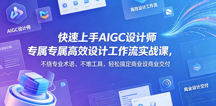 快速上手AIGC设计师专属高效设计工作流实战课，不绕专业术语、不堆工具，轻松搞定商业设计交付-摇钱树