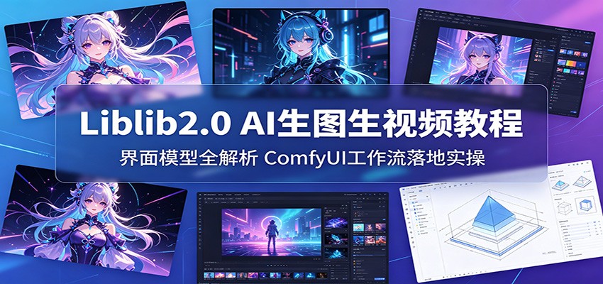 Liblib2.0 AI生图生视频教程：界面模型全解析，ComfyUI工作流落地实操-摇钱树