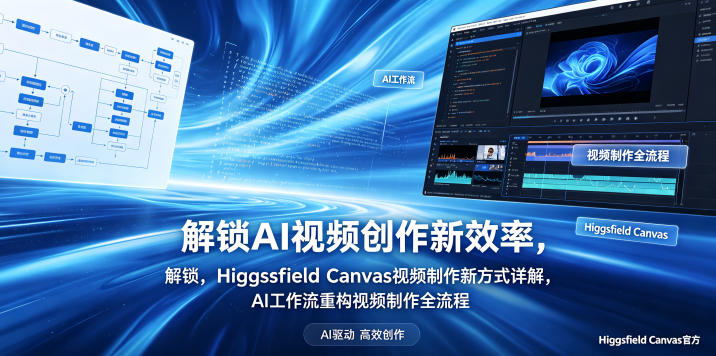 解锁AI视频创作新效率，Higgsfield Canvas视频制作新方式详解，AI工作流重构视频制作全流程-摇钱树